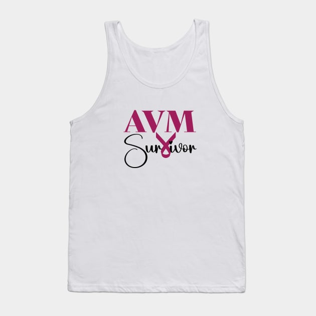 AVM Survivor - arteriovenous malformation Tank Top by Siren Seventy One